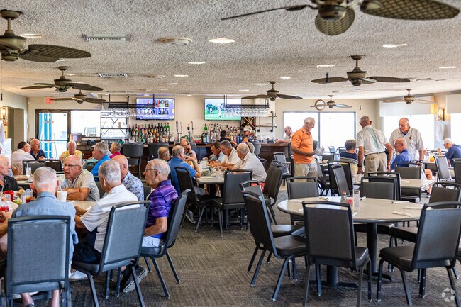 Golfers can have a great lunch with friends at St. Andrew's South in Punta Gorda Isles.