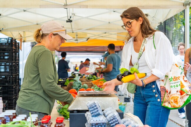Hoboken has great stores with great produce but nothing compares to fresh Farmer's Market goods.