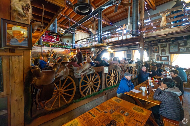 Savor hearty meals in authentic saloons at Goldfield Ghost Town near Gold Canyon.