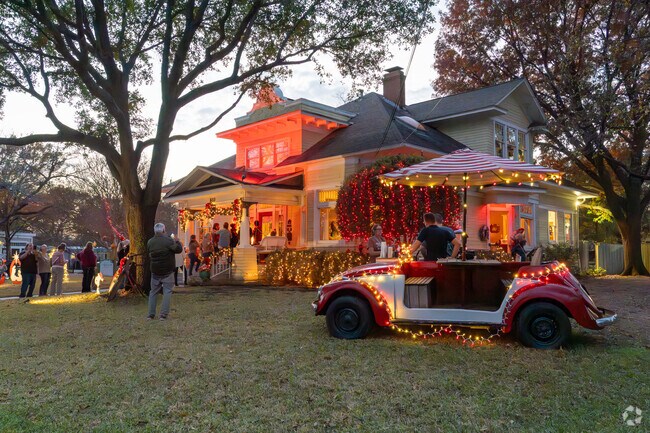 Historical homes are covered in holiday decorations during the Christmas Tour of Homes.