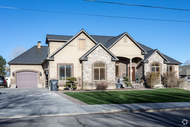 Beautiful stonework can be seen on homes throughout Evergreen.