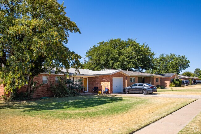 Stone-sided ranch-style homes are commonplace in Stubbs-Stewart.