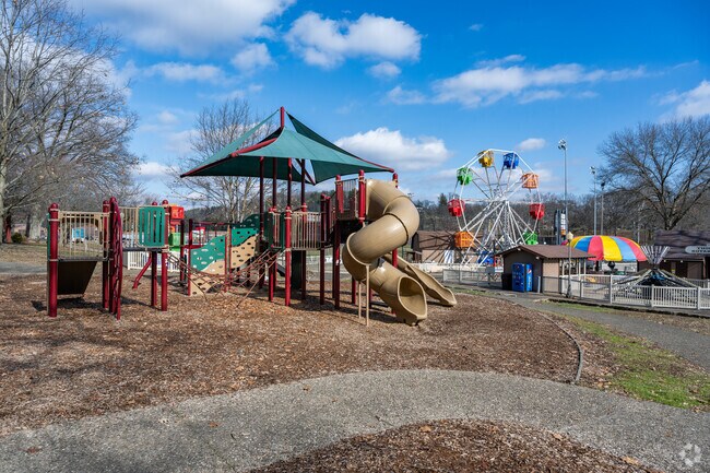 New Philadelphia's Tuscora Park features multiple playgrounds, a fishing pond, pool, and amusement park.