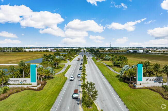 The entrance into the Westlake neighborhood.