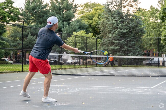 Play some tennis in Patterson Place.