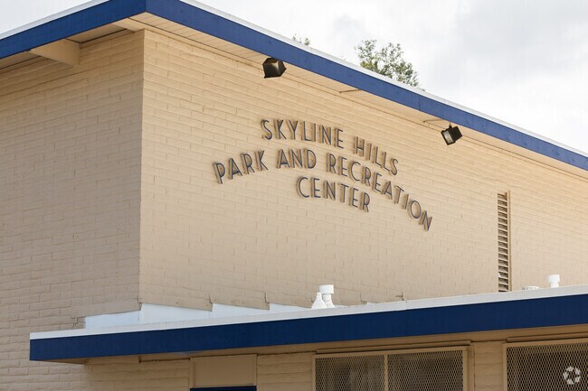 The skyline Hills Park is known for its community center.