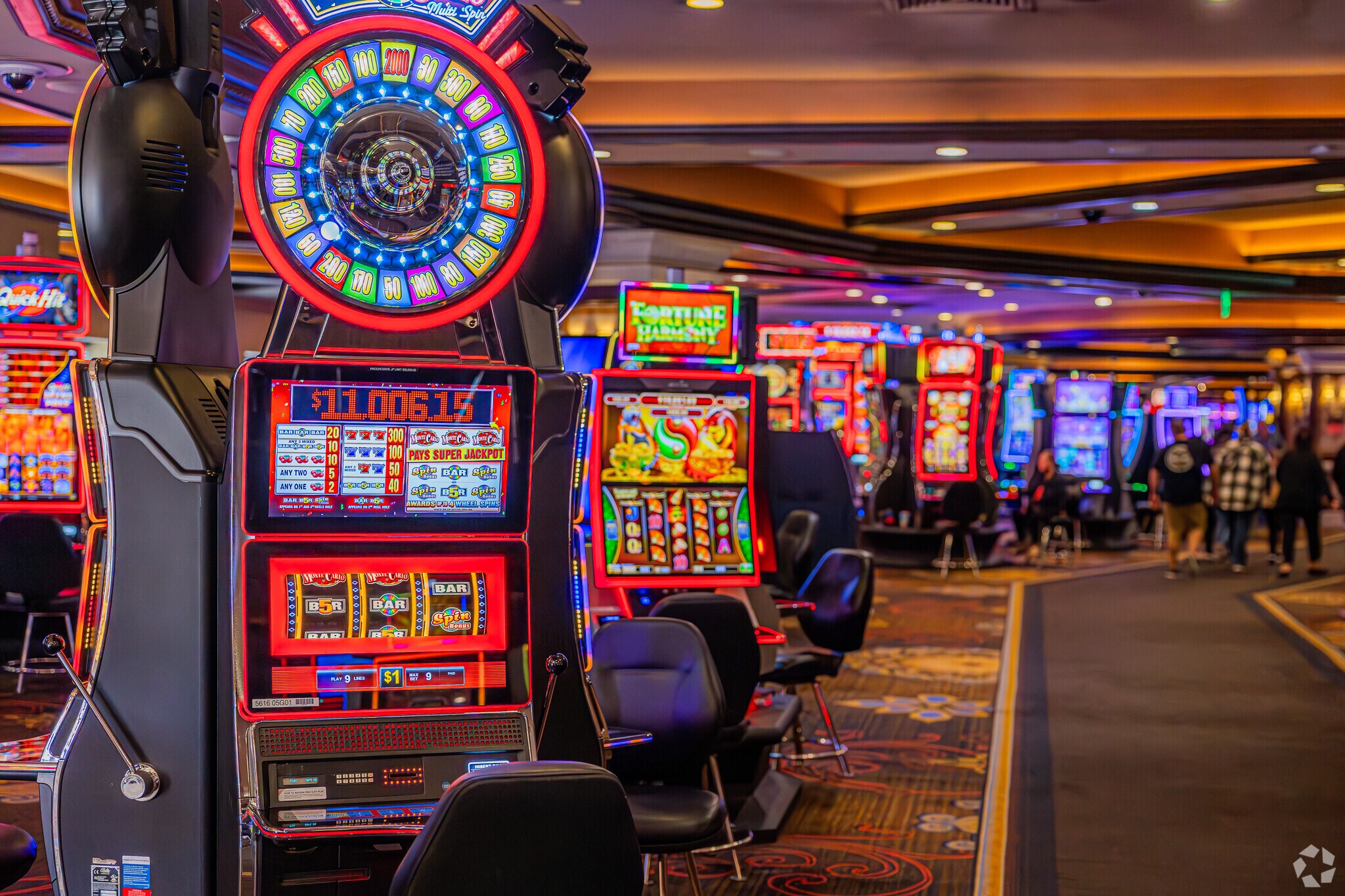 Test your luck on one of of Stateline casinos and their slot machines.