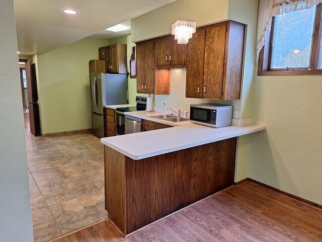 Kitchen standing in dining room