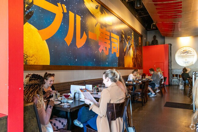 Baby Blue Sushi Sake Grill is a contemporary restaurant that serves sushi in South Elkhorn.