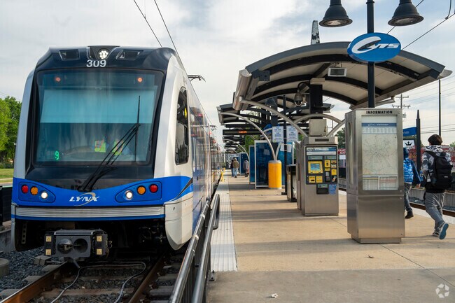 Easy access to the CATS lightrail system makes car free commutes convenient in Hidden Valley.