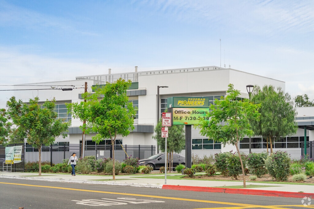 Sussman Middle School in Downey, California is the home of the Pioneers.