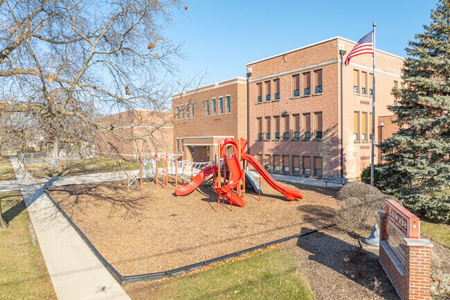 Kids will love the playground at Lowrie Elementary School.