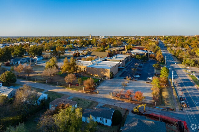 Aerial view of the side of St Elizabeth Ann Seton.