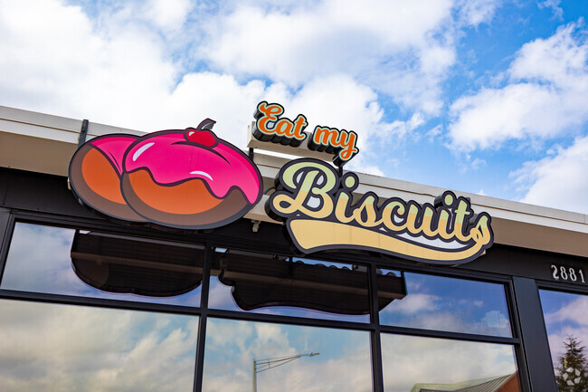 Eat my Biscuits is a local hot spot for great food and smooth drinks.