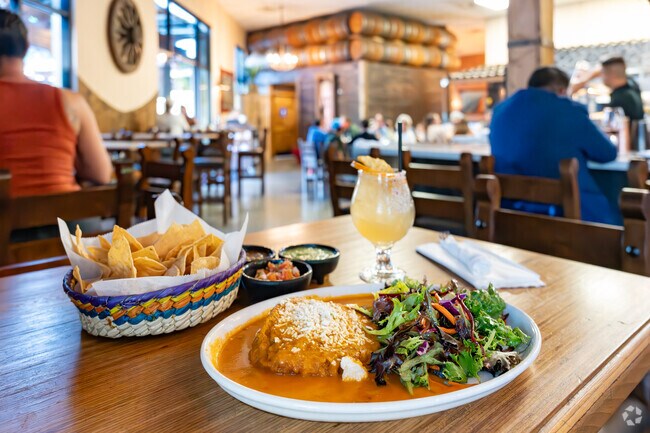 Enjoy a chile releno, fish taco or fajita at the popular Los Molcajetes in Middle Rincon.