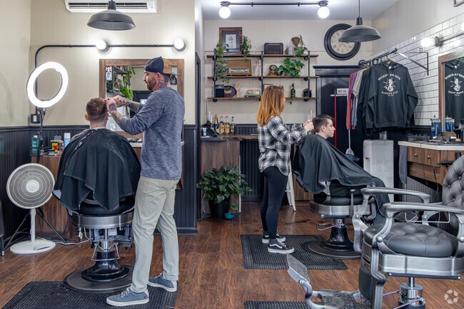 Get a fresh cut at Broken Anchor Barber shop in Audubon.