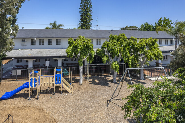 The playground of the Kings Academy in Escondido serves students at recess.