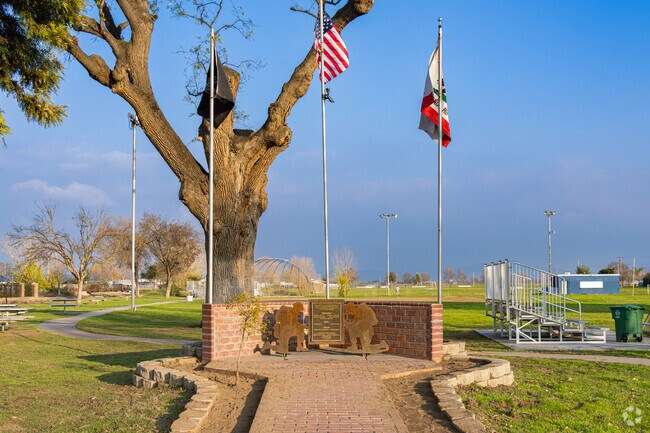 The Veterans Memorial Park in Farmersville is a popular place to play a game of baseball.