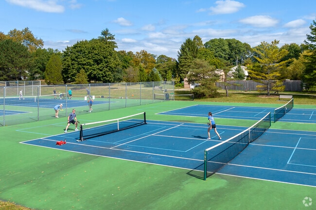 Fancyburg Park near Mill Run features hard surface tennis courts.
