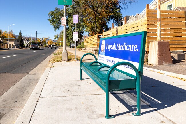There are several bus stops throughout Westside neighborhood.