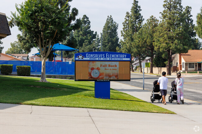 Gonsalves Elementary School is located on a quiet street in Cerritos.
