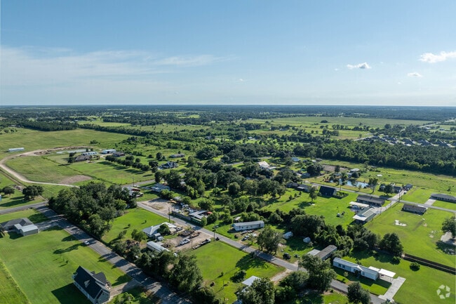 Many properties in Carlyss sit on larger lots.