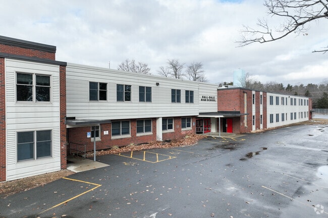 Hall-Dale High School serves students from grades 9-12.
