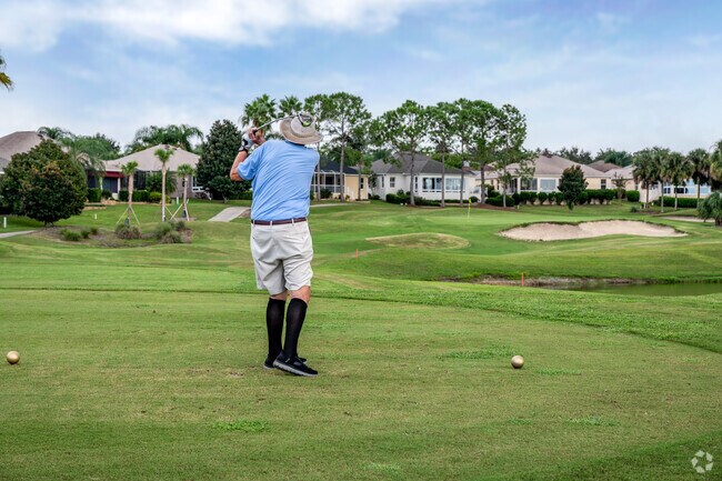Beside the Village of Amelia, Bacall Executive Golf Course is popular with golfers.