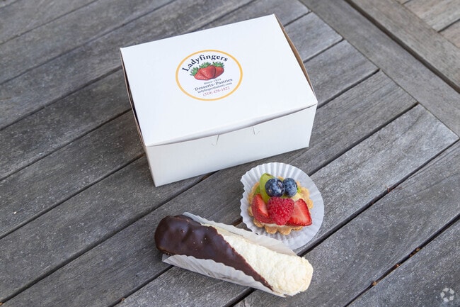 Ladyfingers in Oakland is known for its classic lady finger cookies and fruit tarts.