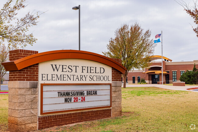 West Field Elementary School provides education in the neighborhood of Quail Springs.