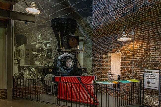 Burlington's rich history features its past role as a train depot stop.