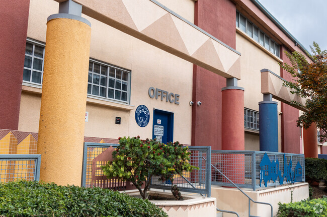 A look at the main office at Washington Elementary School in Little Italy.