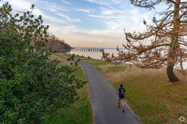 Go for a run with a scenic view of the Chesapeake Bay at Downs Park.