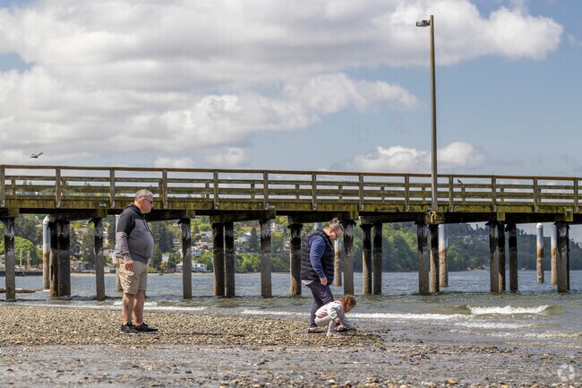 Searching for sea shells at Redondo Park is a common sight to see in Redondo Beach.