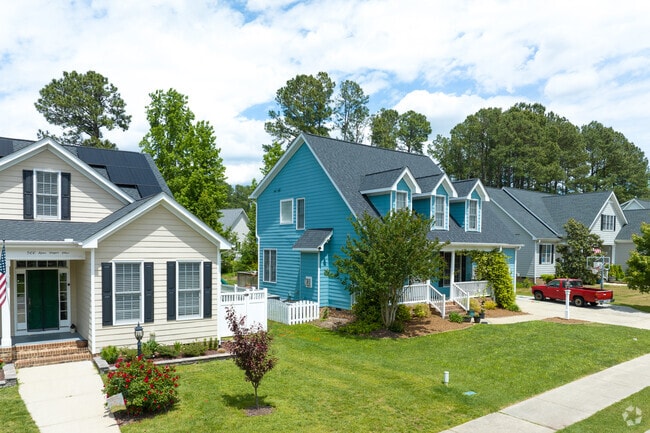 Nicely landscaped yards are plentiful in Wendell.