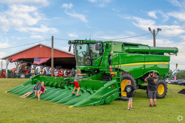 Kids can explore giant farm equipment at the Salem County Fair.