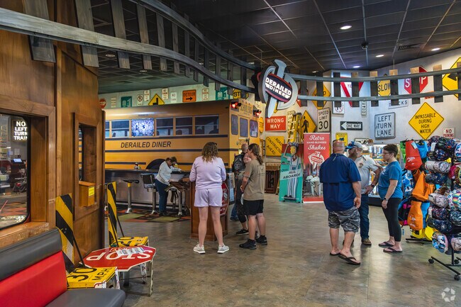 The Derailed Diner is casual restaurant featuring comfort food offerings in Robertsdale, AL.