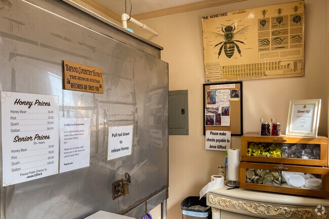 Bayou Country Honey is a self-serve honey business based on The Honor System.