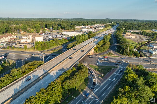 I-185 is easily accessible from East Highlands only a few blocks from the neighnorhood.