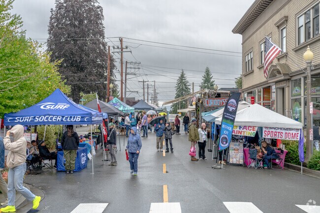 Snohomish Block Party Street Fair near Silver Lake has live music, shopping, and more.