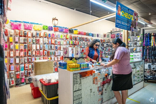 Chelo's Accessories repairs all types of cellular devices and is in Donna's downtown market.