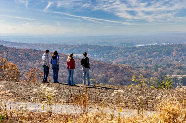 Enjoy the view overlooking downtown Huntsville from Blevins Gap Nature Preserve.