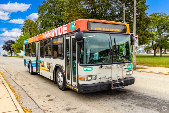 Public transit serves North Bay-Shorecrest with Belle Urban Systems buses.