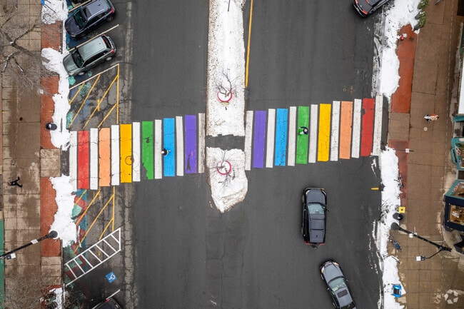 Northampton has a strong LGBTQ pride engrained in its culture and seen in the city's art.