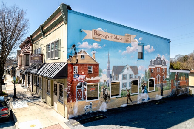 Murals in Malvern bring a pop of color and joy to the neighborhood.