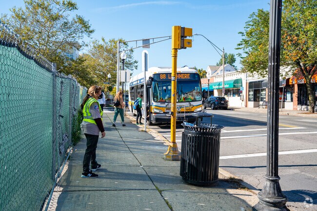 Residents of West Somerville offers commuters multiple bus stops.