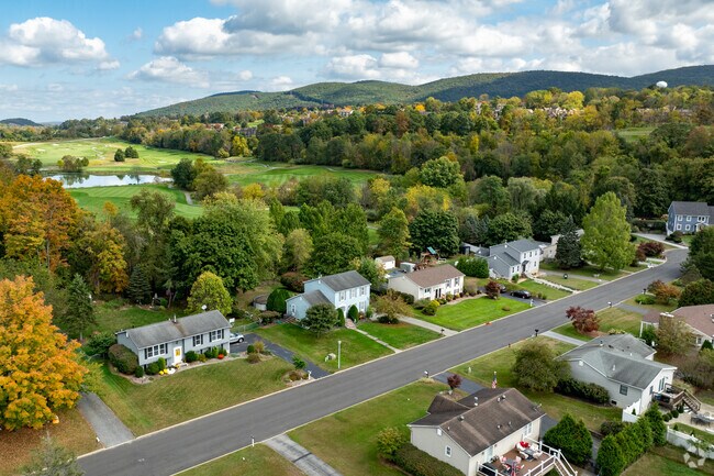 Hamburg butts up against the golf course and residential community of Crystal Springs Resort.