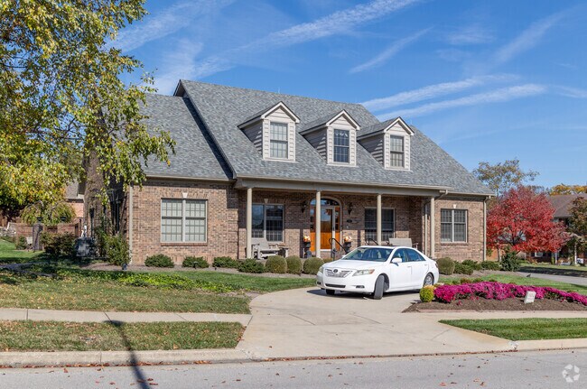 The Hartland community has well-kept sidewalks throughout the neighborhood.