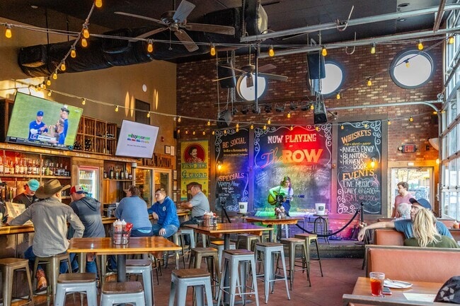 Locals can catch live music at The Row Kitchen and Pub at 6pm every night in Music Row.