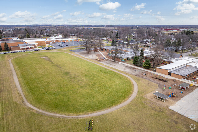 Athletic fields at Paddock Elementary School.